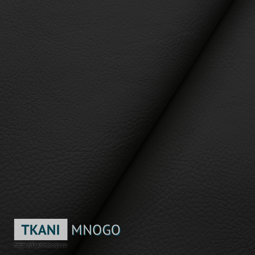 Фото обивочной ткани Экокожа 001 черный - внешний вид