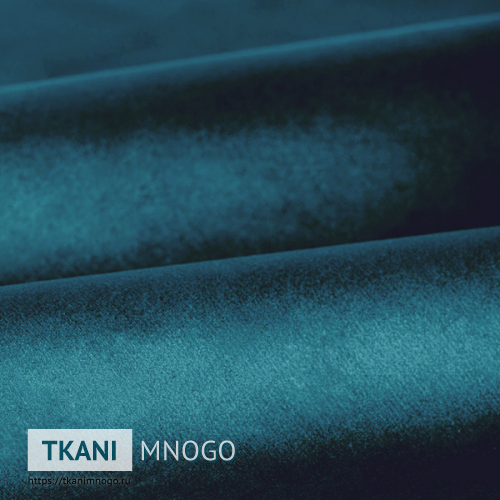 Фото “ YD-38” (однотонный синий) - внешнего вида бархата