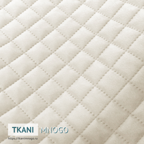 Фото ткани велюра “CSBYH1-5A” (ромб белый)