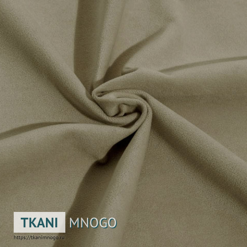 Фото ткани велюра “5” (однотонный бежевый)