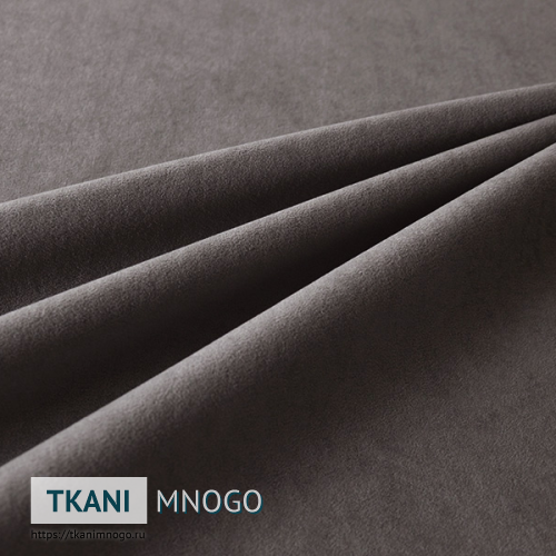 Фото фактуры велюра “Milan 8” (однотонный коричневый)